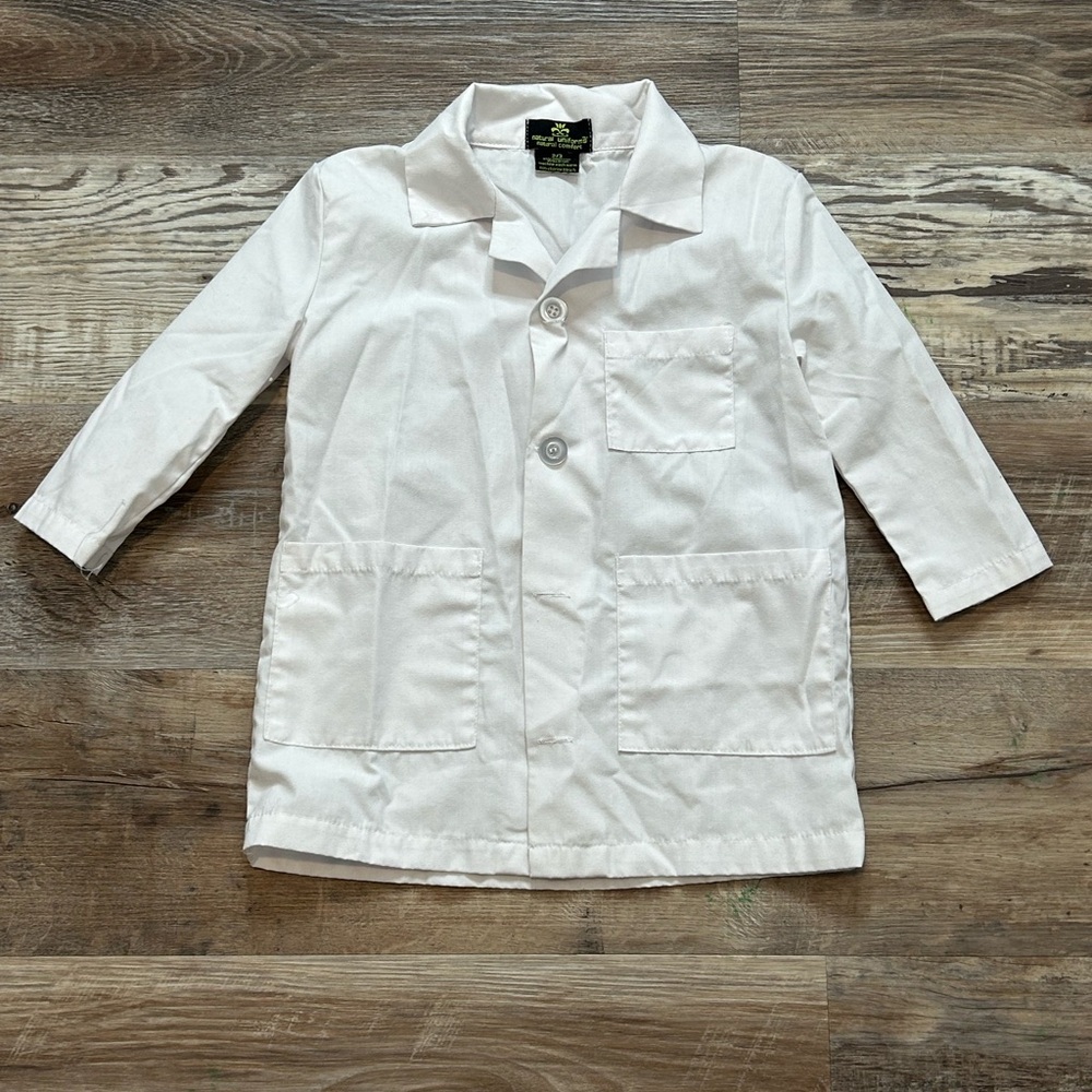 Halloween dress up pretend lab/doctors coat kids sz 2/3